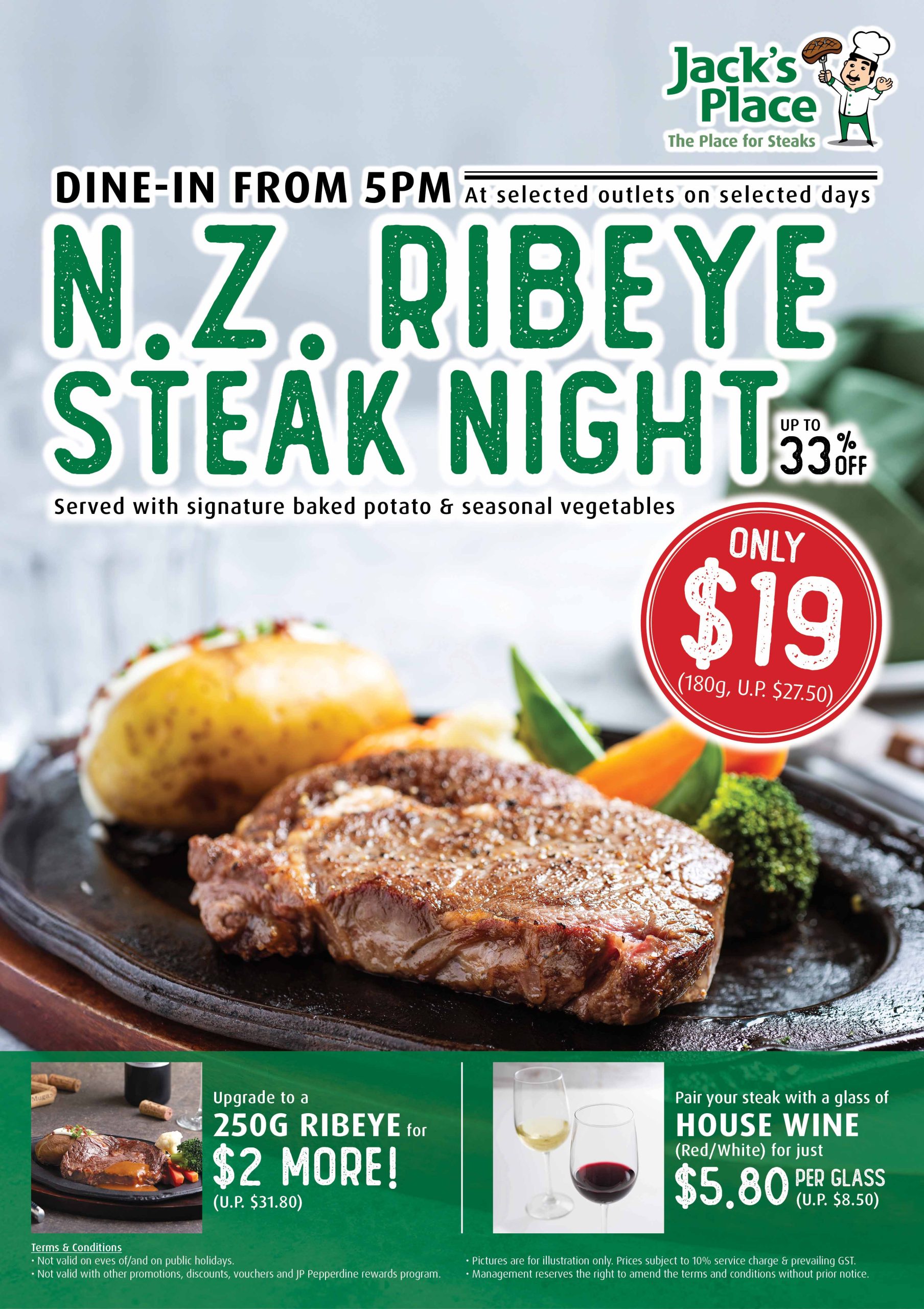 N.Z. Ribeye Steak Night