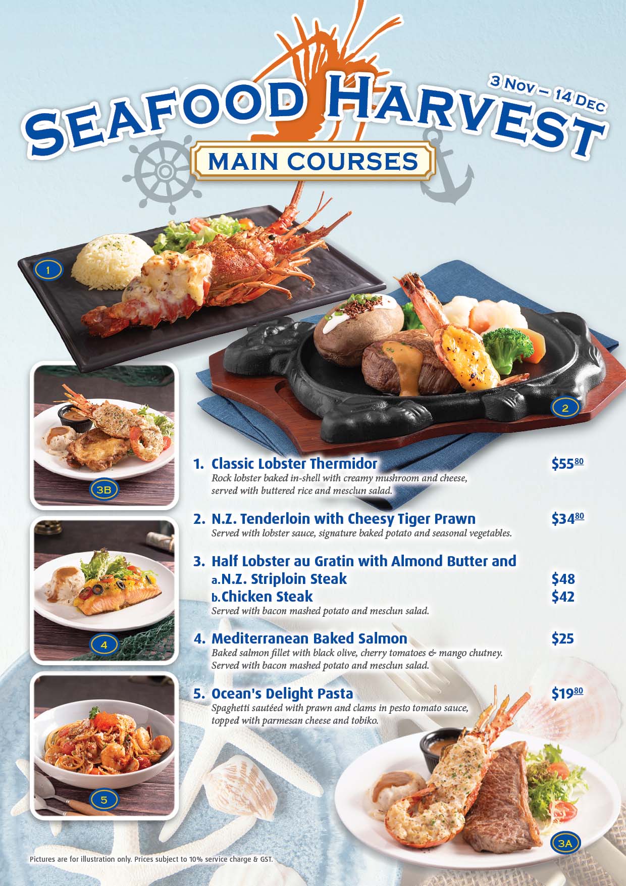 Seafood Menu